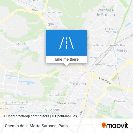 Chemin de la Motte-Samson map