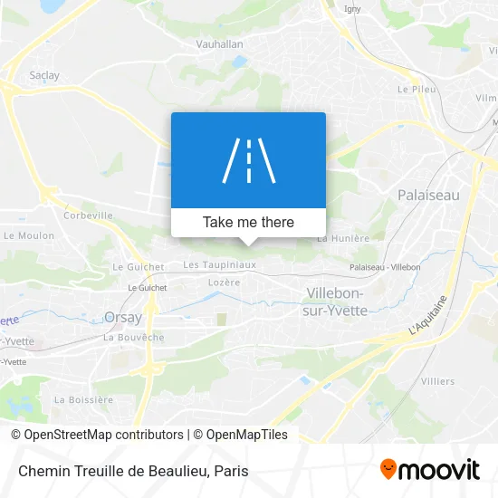 Chemin Treuille de Beaulieu map