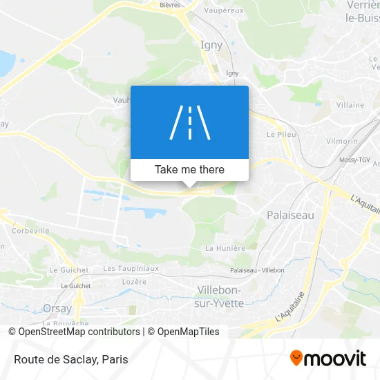 Route de Saclay map