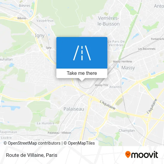 Route de Villaine map