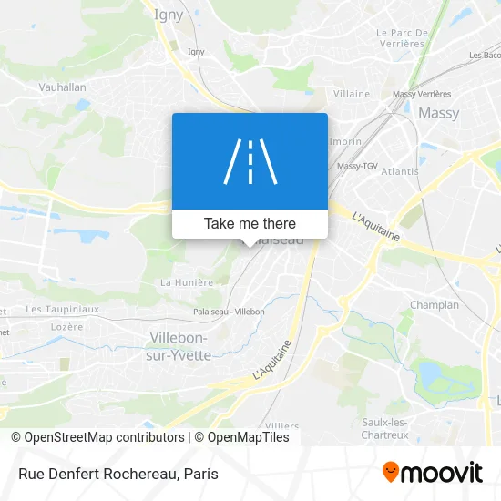 Rue Denfert Rochereau map