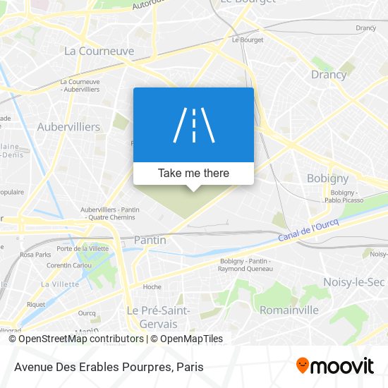 Avenue Des Erables Pourpres map