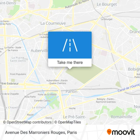 Avenue Des Marroniers Rouges map