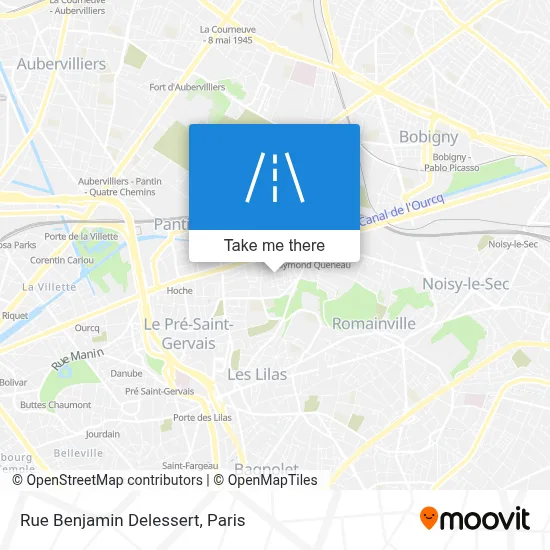 Mapa Rue Benjamin Delessert