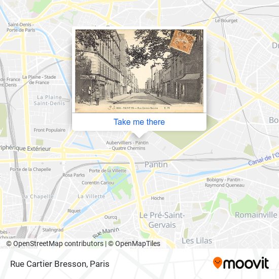 Mapa Rue Cartier Bresson