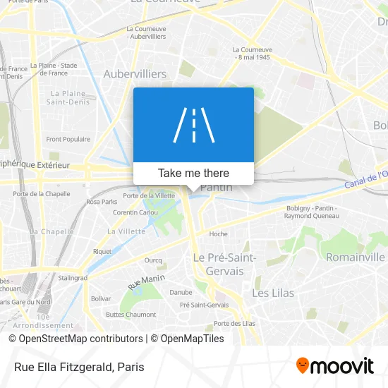 Rue Ella Fitzgerald map