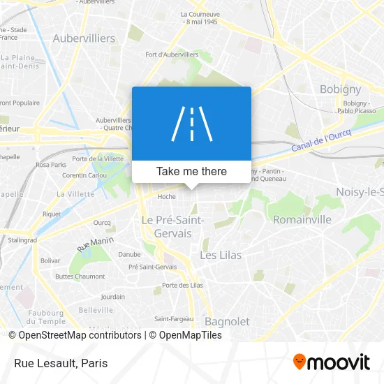 Rue Lesault map