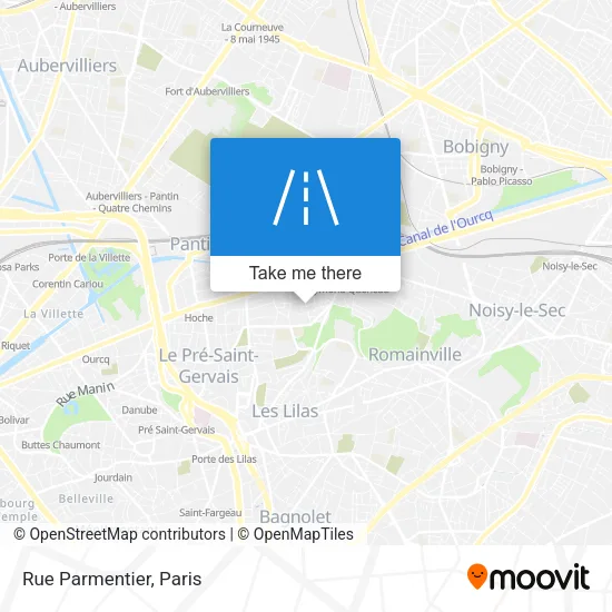 Rue Parmentier map