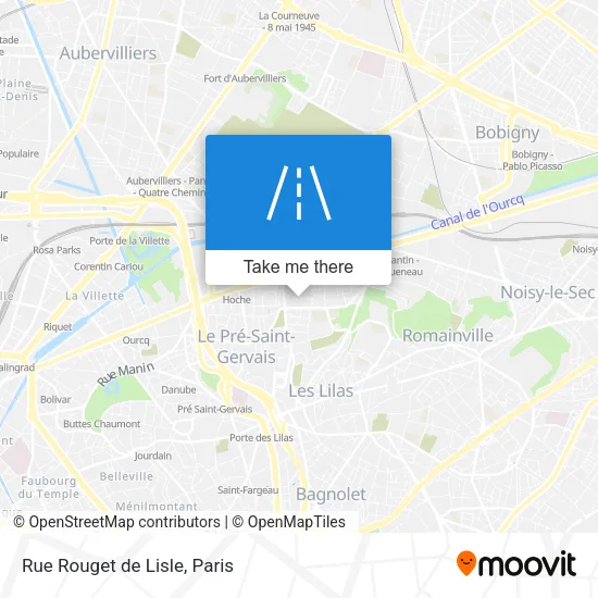 Rue Rouget de Lisle map