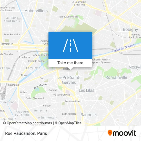 Rue Vaucanson map