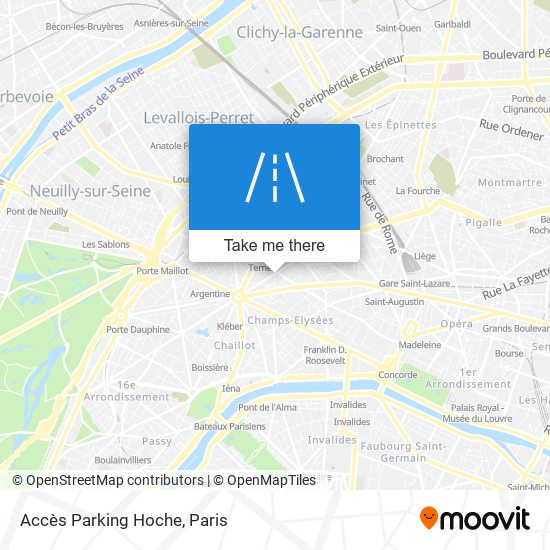 Mapa Accès Parking Hoche