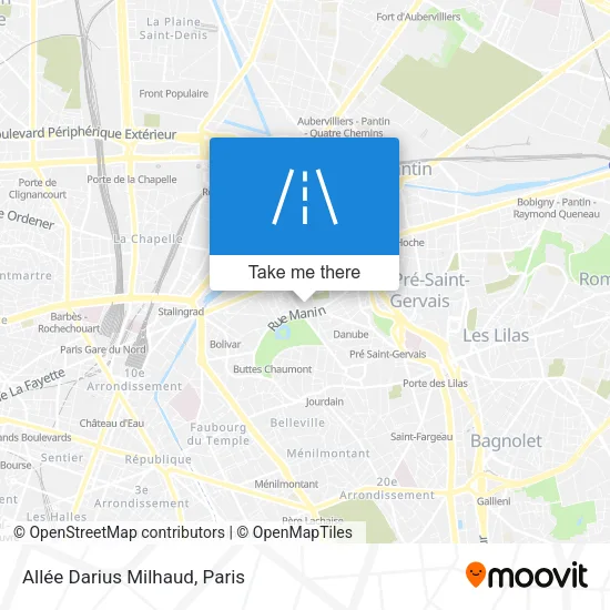 Allée Darius Milhaud map
