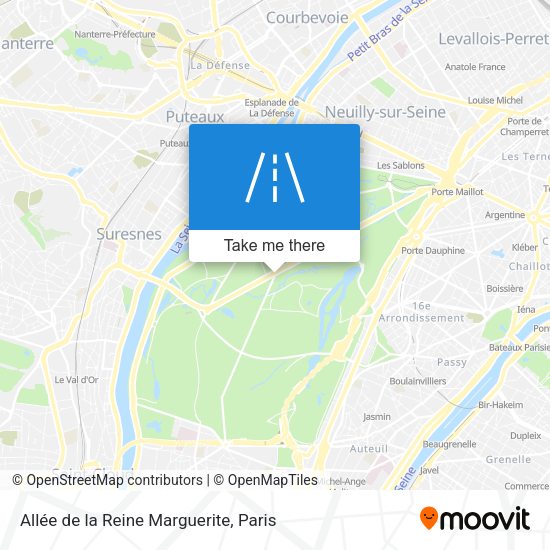 Allée de la Reine Marguerite map