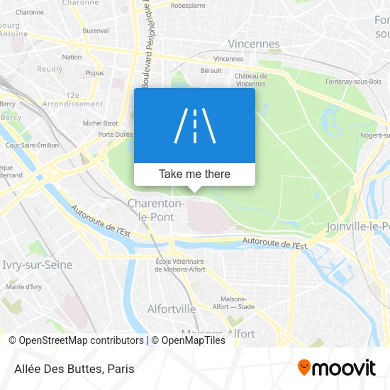Allée Des Buttes map