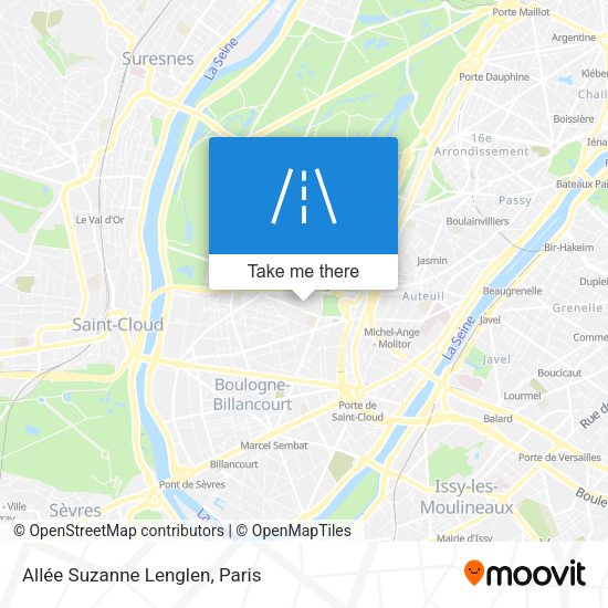 Allée Suzanne Lenglen map