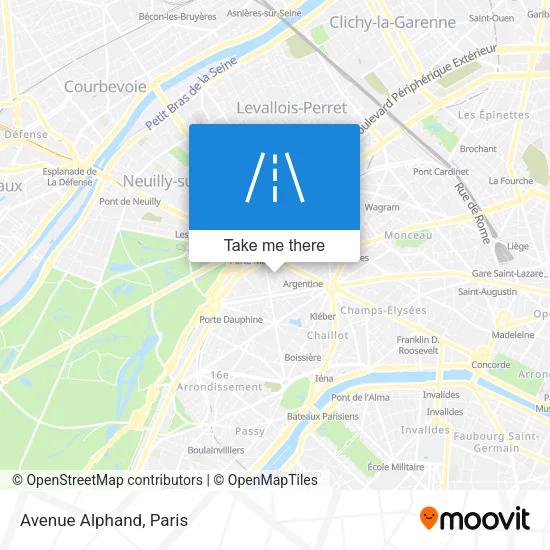 Avenue Alphand map