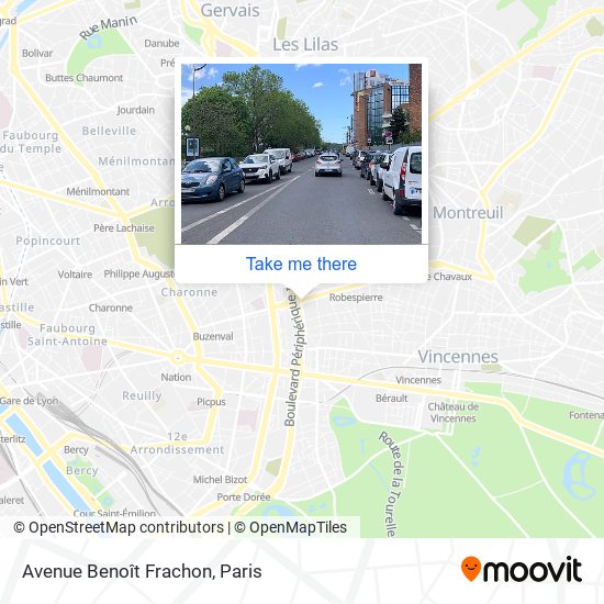 Mapa Avenue Benoît Frachon