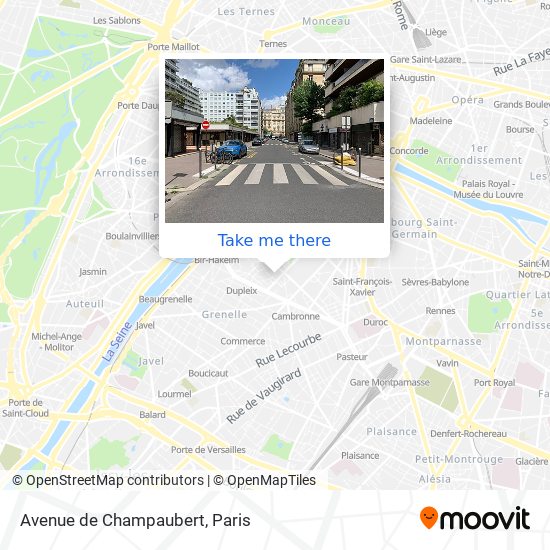 Mapa Avenue de Champaubert