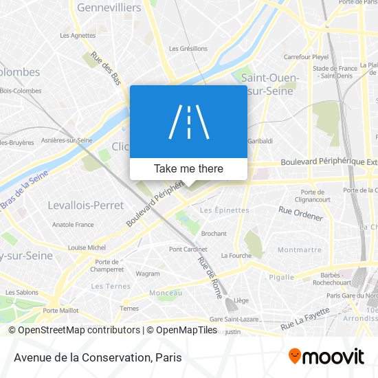 Avenue de la Conservation map