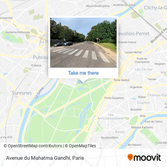 Avenue du Mahatma Gandhi map