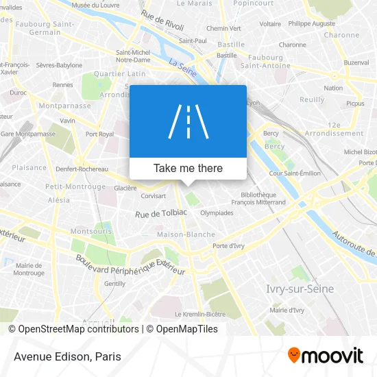 Avenue Edison map