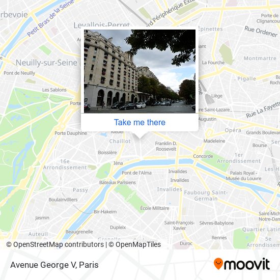 Avenue George V map