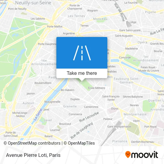 Avenue Pierre Loti map