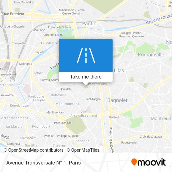 Avenue Transversale N° 1 map