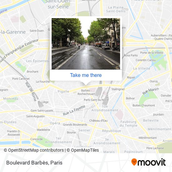 Mapa Boulevard Barbès