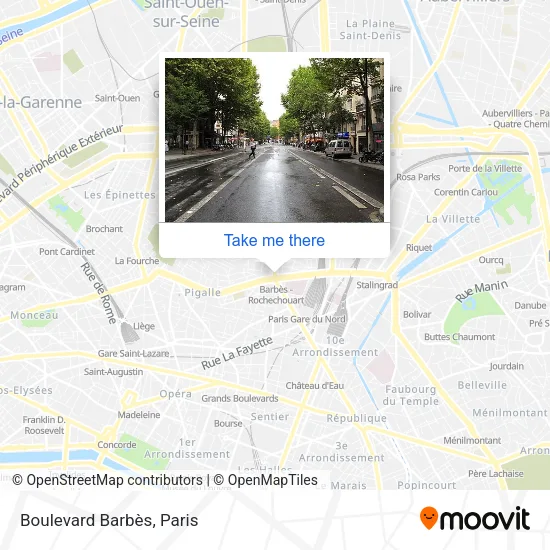 Boulevard Barbès map