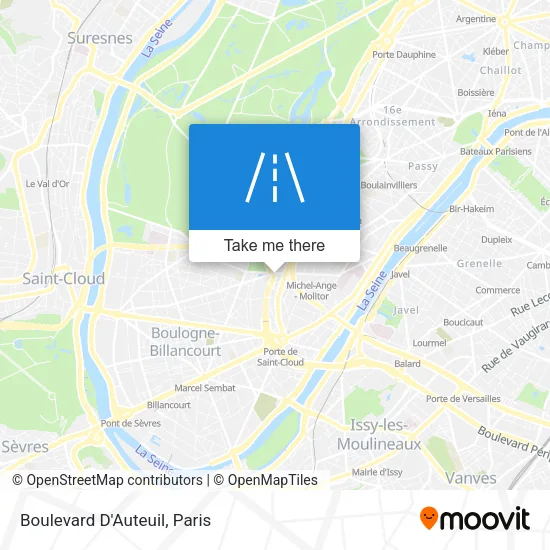Boulevard D'Auteuil map
