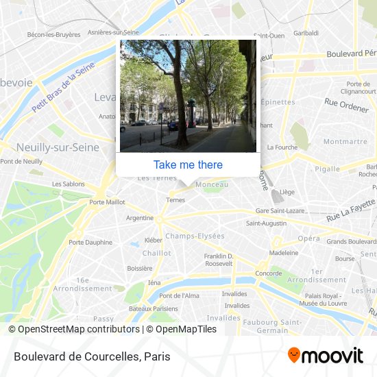 Boulevard de Courcelles map
