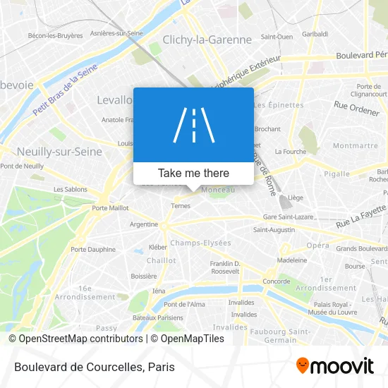 Boulevard de Courcelles map