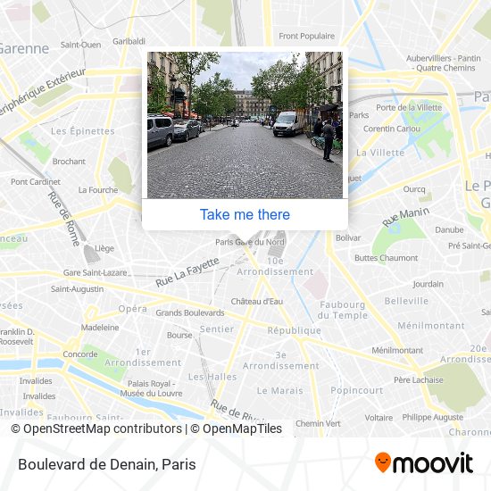 Mapa Boulevard de Denain