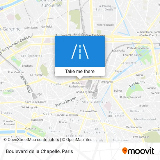 Boulevard de la Chapelle map