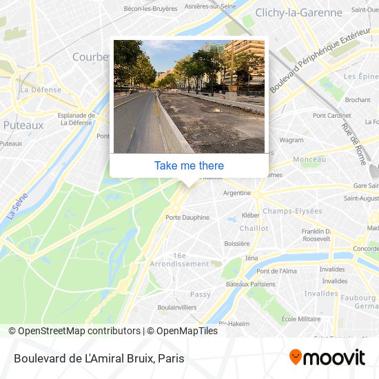 Boulevard de L'Amiral Bruix map