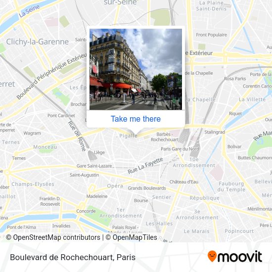 Boulevard de Rochechouart map