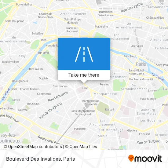 Boulevard Des Invalides map