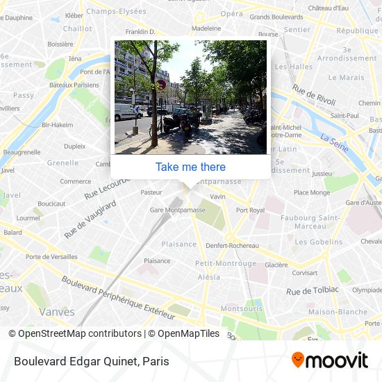 Boulevard Edgar Quinet map