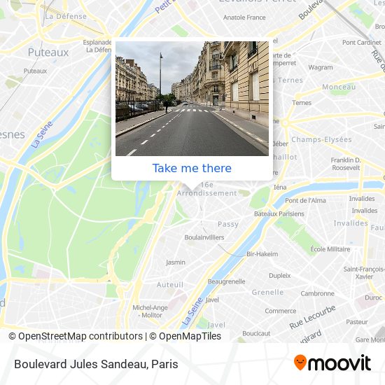 Mapa Boulevard Jules Sandeau