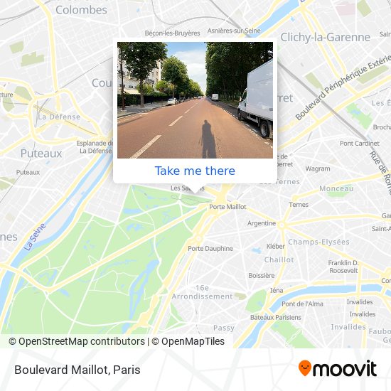 Mapa Boulevard Maillot