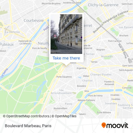 Boulevard Marbeau map