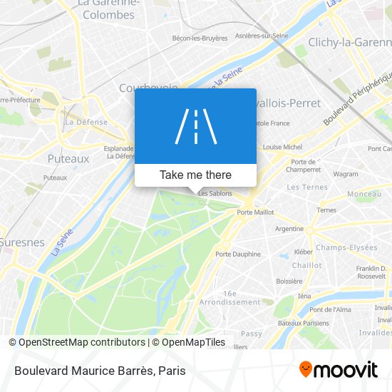 Mapa Boulevard Maurice Barrès
