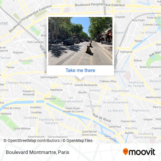 Boulevard Montmartre map