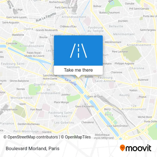 Boulevard Morland map