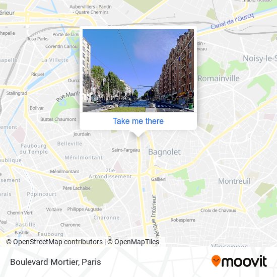 Boulevard Mortier map