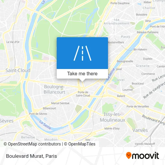 Boulevard Murat map