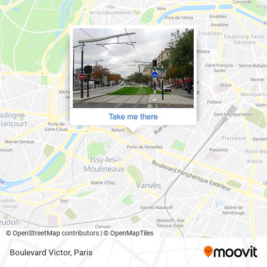 Mapa Boulevard Victor