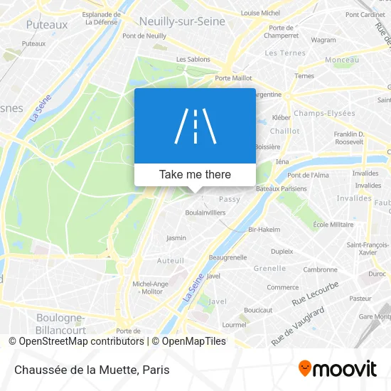 Chaussée de la Muette map