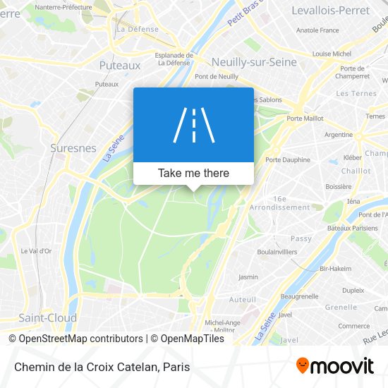 Chemin de la Croix Catelan map